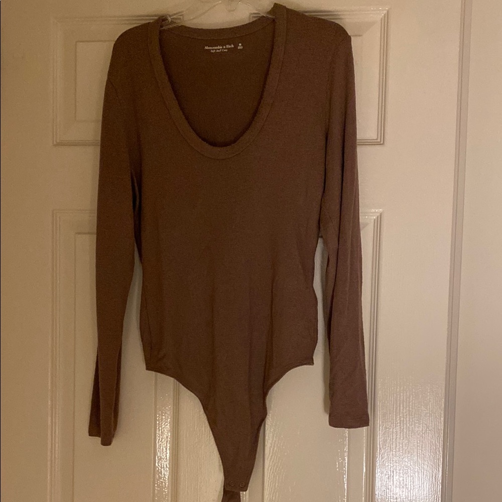 Women's Brown Long Sleeve Top